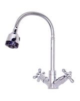 Товар: OneLife смеситель для кухни двухвентильный полимерный с гибким изливом, хром арт-P03-004cr - фото 5 OneLife смеситель для кухни двухвентильный полимерный с гибким изливом, хром арт-P03-004cr — фото 5, Смесители для кухни