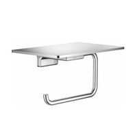 Держатель для туалетной бумаги с полочкой Rose RG1805, хром — фото 1, Держатели туалетной бумаги