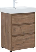 Тумба под раковину Aquanet Nova Lite 60 дуб рустикальный (3 ящика) арт-00302471 — фото 1, Тумбы под раковину