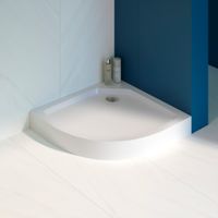 Душевой поддон полукруглый RGW SMC/R-C Белый 900x900 12350499-01 — фото 1, Стеклопластиковые душевые поддоны