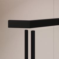 Душевой уголок RGW PA-83-B 100x100, трапеция, профиль черный, стекло прозрачное/6 мм, арт-78088300-14 — фото 8, Душевые уголки трапеция