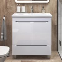 Тумба под раковину VIGO Grani 80 напольная белый (286) — фото 2, Тумбы под раковину