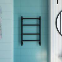 Полотенцесушитель электрический Grota Nosto 530х800 черный Nosto 530х800 RAL9005 EL — фото 3, Электрические полотенцесушители