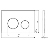 KK-POL SPP/112/WS/K M11 Пластиковая панель смыва для инсталляции, цвет оружейная сталь — фото 2, Панели
