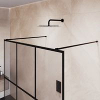 Душевая перегородка RGW WA-018B 120x200, профиль черный, стекло прозрачное(Принт)/8 мм, арт-35101812-84 — фото 6, Душевые перегородки