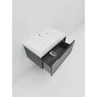 Тумба под раковину подвесная La Fenice SIMPLA , серо-зелёная арт-FNC-01-SIM-G-80 — фото 5, Тумбы под раковину