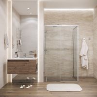 Боковая стенка Grossman Galaxy (80х195) хром,стекло прозрачное, 1 место арт-200.K33.01.80.10.00 — фото 3, Боковые стенки