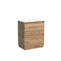 Тумба под раковину SANCOS Libra Floor напольная, 690х450х840, c двумя ящиками оснащенными доводчиками, дуб чарльстон, арт. арт-LB70FECH — фото 1, Тумбы под раковину