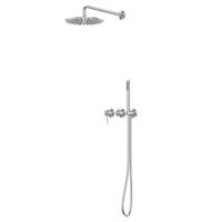 Душевая система ABBER Wasser Kreis 316 AF8118BST скрытого монтажа без излива, сталь брашированная — фото 1, Встраиваемые душевые комплекты