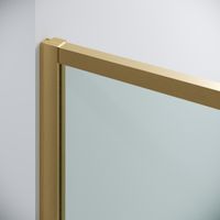 Дверь в нишу Grossman Galaxy 100.K33.01.100.32.00 (100х195) золото сатин,стекло прозрачное,раздвижная, 1 место — фото 8, Раздвижные душевые двери