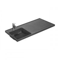 Раковина ЛОНДРИ 105, левая, графит 1A72833KLH21L — фото 1, Раковины