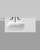 Раковина столешница ONDA FLOW OVAL 72 арт-14022042MN — фото 13, Раковины подвесные