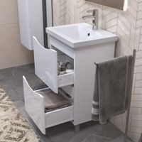 Тумба под раковину VIGO Glem 50 напольная белый арт-321 — фото 3, Тумбы под раковину