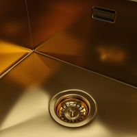 Товар: Кухонная мойка Reflexion Iseo RX2250GD брашированное золото - фото 27 Кухонная мойка Reflexion Iseo RX2250GD брашированное золото — фото 27, Кухонные мойки