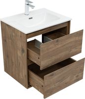 Товар: Тумба с раковиной Aquanet Милан 60 цв. дуб рустикальный арт-00340162 - фото 6 Тумба с раковиной Aquanet Милан 60 цв. дуб рустикальный арт-00340162 — фото 6, Тумбы с раковиной