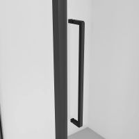 Душевое ограждение Niagara Nova (90х90х195) квадрат,черный матовый,дверь распашная,стекло прозрачное,2 места арт-NG-85-9AB-A90B-34 — фото 6, Квадратные душевые уголки