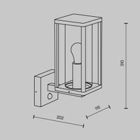 Настенный светильник (бра) Outdoor O452WL-01GFSR — фото 14, Уличное освещение