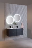 Раковина Aquanet Flat 120 (двойная) белая 00254367 — фото 11, Раковины встраиваемые сверху