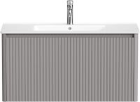 Тумба под раковину Allen Brau Gravity 100 1.370018.PGM платина матовый — фото 5, Тумбы под раковину