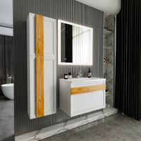 Товар: Комплект мебели для ванной Бриклаер БЕРЛИН 80BD, белый - фото 5 Комплект мебели для ванной Бриклаер БЕРЛИН 80BD, белый — фото 5, Комплекты мебели для ванной