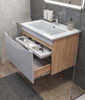 Тумба под раковину VIGO Grani 75 подвесная дуб золотой арт-tp.GRI.OSK.75.1Y дуб золотой — фото 4, Тумбы под раковину