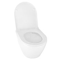 Унитаз подвесной Azario UNO 365х485х365 безободковый, в комплекте с быстросъемным сиденьем микролифт арт-AZ-2380 — фото 2, Подвесные унитазы