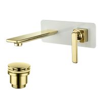 Mista Смеситель для раковины, выс.монолит.излив встроин., р/ОД, золото, LM, арт-LM6426WG — фото 2, Смесители для раковины