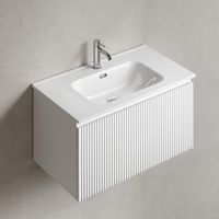 Тумба подвесная SANCOS Snob R 1.0 790х445х406, c одним ящиком оснащенным доводчиками, Bianco , арт. арт-SNR1.080W — фото 3, Тумбы под раковину