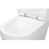 Унитаз-компакт КЕРАМИН БАРИ Slim ЖСМЛ Soft Close безободковый двухрежимный, сиденье дюропласт с микролифтом CDB00029257 арт-4810531150305 — фото 5, Напольные унитазы