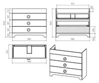 Тумба под раковину арт-Пр-Лей01100-013Я — фото 3, Тумбы под раковину