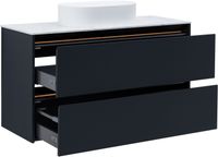 Тумба под раковину Allen Brau Activity 120 1.34007.AM антрацит матовый/черный браш — фото 14, Тумбы под раковину