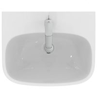 Раковина подвесная Ideal Standard i.life A 55 отверстие под смеситель, с переливом, белый арт-T470601 — фото 3, Раковины напольные