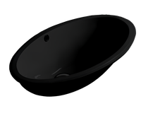 Раковина SIMAS LFT Spazio встраиваемая снизу без отверстий цвет черный LFT74.NE — фото 1, Раковины встраиваемые снизу