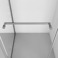 Душевое ограждение Niagara Nova NG-6635-34 (100х100х195) квадрат,хром,двери раздвижные,стекло прозрачное,1 место — фото 7, Квадратные душевые уголки