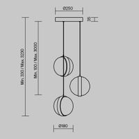Товар: Подвесной светильник Maytoni MOD379PL-L17B3K - фото 4 Подвесной светильник Maytoni MOD379PL-L17B3K — фото 4, Подвесные светильники