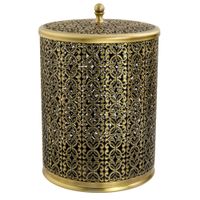 COMPLEMENTI Ведро мусорное ажурное 5л, D20, H30 см, бронза арт-24254 — фото 1, Мусорные ведра