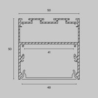Профиль Led Strip арт-ALM-5050-S-2M — фото 3, Комплектующие для освещения