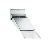 Верхний душ, Hansgrohe, Raindance Rainfall, тип установки-настенный, размер душевого диска, мм-150, форма-прямоугольная, количество режимов-1, тип струи-ливневая, держатель-есть, цвет-хром, необходимо заказать- термостат ShowerSelect с запорным вентилем арт-26442000 — фото 1, Верхние души