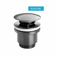 Слив для умывальник CLICK - CLACK, латунный, оружейный металл арт-EUVCT06 — фото 1, Сифоны для раковины