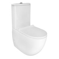 Унитаз-компакт Azario Mitta 620х340х810 напольный, безободковый, в комплекте с сиденьем микролифт арт-AZ-2128 — фото 1, Напольные унитазы