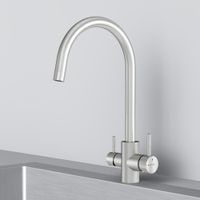 F85B07711 X-Joy S, смеситель для кухни с С-изливом с каналом для питьевой воды, сатин — фото 6, Смесители для кухни