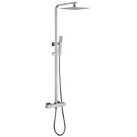 Душевая стойка ABBER Daheim AF8260SPL с термостатом без излива, сатин — фото 1, Встраиваемые душевые комплекты