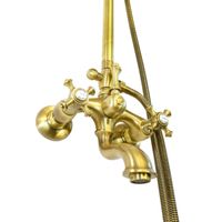 PRESTIGE Душевой настенный гарнитур (см-ль д/ванны/колонна ARCO/верхний душ/шланг/ручной душ),бронза арт-32788 — фото 5, Душевые стойки