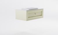 Тумба Классик 90 с 1ящ RAL1013 мат. с раковиной Ретро бел гл. и столешницей Solid бел гл. арт-4631177714139 — фото 3, Тумбы с раковиной