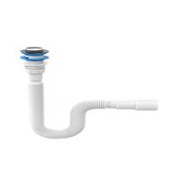 Сифон для умывальника Nova NV1201, с донным клапаном click-clack, удлиненный (l=1400мм) — фото 1, Сифоны