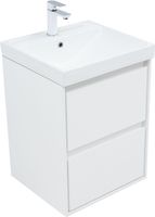 Тумба с раковиной Aquanet Милан 50 цв. белый глянец арт-00340151 — фото 14, Тумбы с раковиной