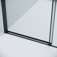 Душевое ограждение Grossman Style 100.K33.05.110.21.00-200.K33.05.100.21.00 (110х100х195) раздвижная,черный матовый,стекло прозрачное,2 места арт-120.K33.05.1110.21.00 — фото 7, Прямоугольные душевые уголки