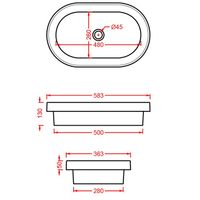 Раковина Artceram Fuori Scala встраиваемая сверху/на консоль без отверстий цвет Blue denim арт-TFL033 37 00 — фото 2, Раковины встраиваемые сверху
