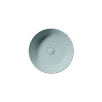 раковина накладная KUBE X Ø40 голубой матовый арт-942615 — фото 1, Раковины накладные