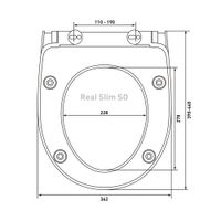 Сиденье BERGES Real slim SO Black арт-010403 — фото 5, Сиденья для унитаза